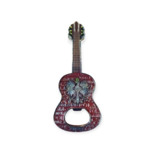Magnes gitara - otwieracz czerwony