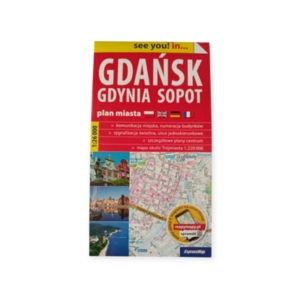 Mapa Gdańsk Gdynia Sopot plan miasta 1:26 000