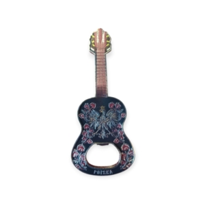 Magnes gitara - otwieracz czarny