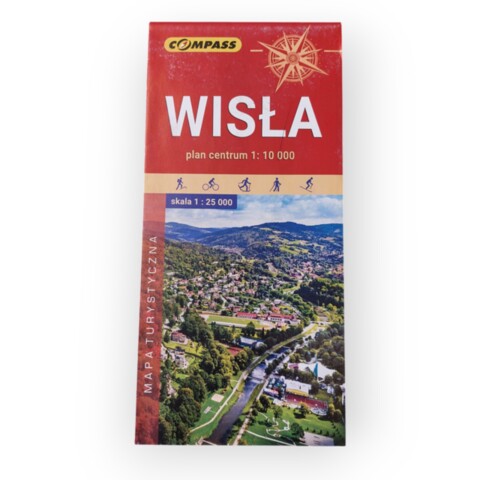 Mapa Wisła 1:25 000, plan centrum 1:10 000