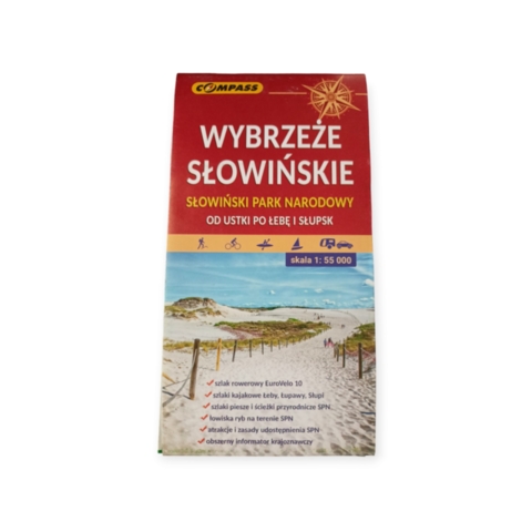 Mapa Wybrzeże Słowińskie Słowiński Park Narodowy od Ustki po Łebę i Słupsk 1:55 000